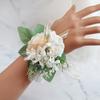 2 шт. искусственный корсаж на запястье Цветочный набор Свадебные цветы Аксессуары для женихов Свадебные женихи