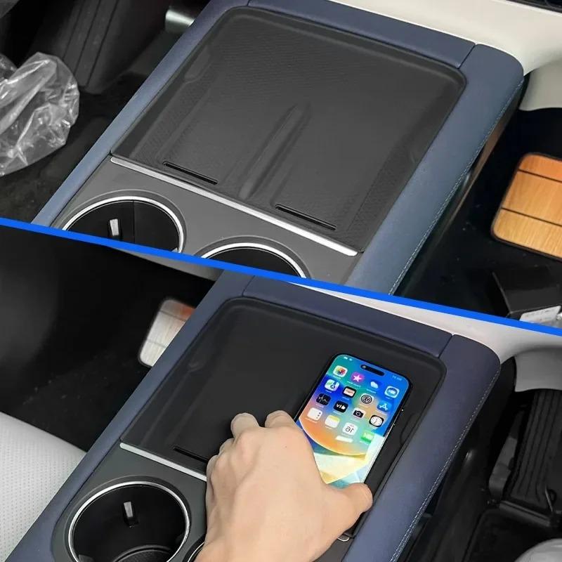 For Xpeng G6 2023-2025 Door Side Storage Box TPE Front Rear Door Handle Organizer Tidying Cup Holder Storage Box Car Accessories