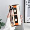 Vintage Music Tapes Cassette Phone Case for iPhone 11 15 Pro Max Case Coque 14 Plus 13 Pro 12 X XS XR 7 8 SE 2020 TPU Soft Cover