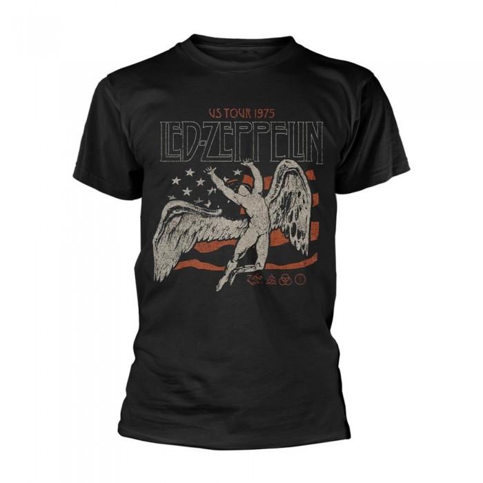 Led Zeppelin Unisex Adult US 1975 Tour Flag T-Shirt