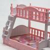Игрушка для ролевых игр, забавная реалистичная пластиковая милая кукольная мебель для дома, двухъярусная кровать для девочек
