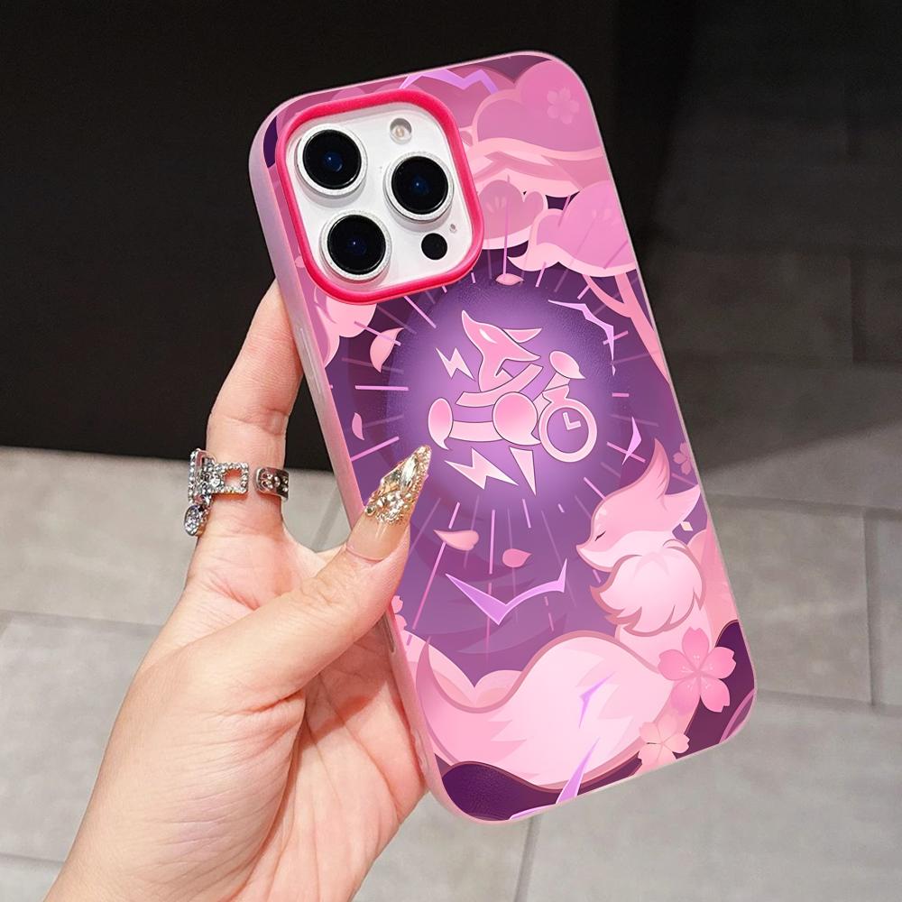 Игровой чехол GI Miko Jelly Двухслойный Розово-красный для мобильного телефона iPhone 17 16 15 14 13 12 11 Air Pro Max Plus Защитный