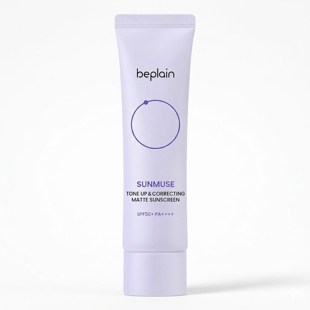 beplain Sunmuse Tone-Up & Correcting Matte Sunscreen SPF50+ PA++++ Brightening UV Protection 50ml