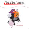 Halloween Inflatable Yard Decoration with Built in LED Scary Blow up Skeleton Dog for Festival