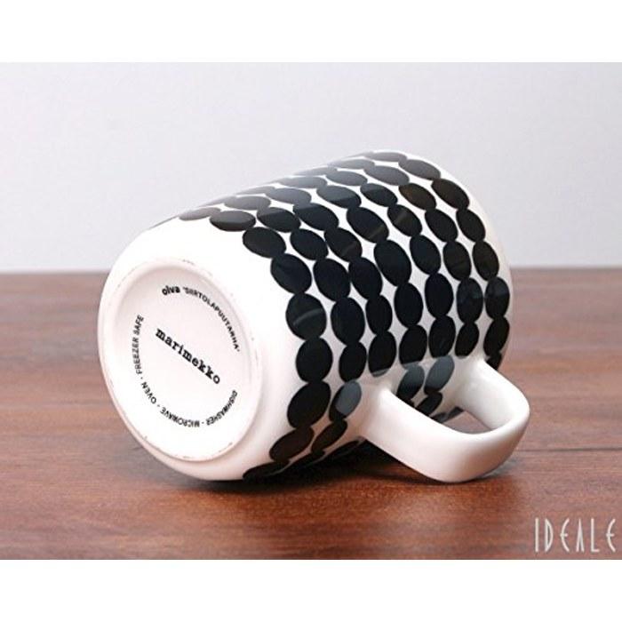 Marimekko Siirtolapuutarha Mug White x Black 250ml 63296 190