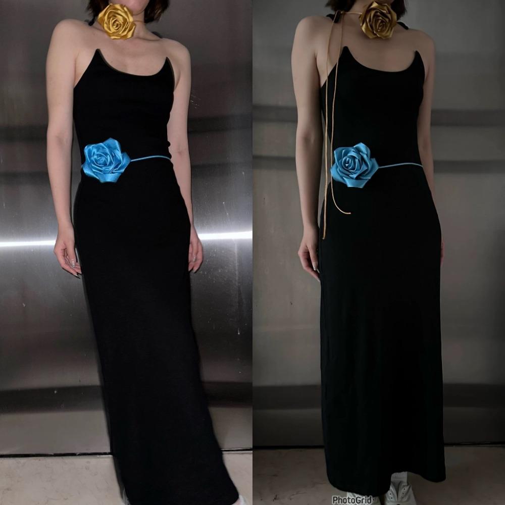 Шейный ободок, розовое кружевное ожерелье на шею, роскошный цветок, поясная цепочка, модная модная цепочка для тела, женская