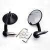 Retro Aluminum Alloy Motorcycle Rearview Mirror - Universal 22mm Handlebar, Round Design, High Quality