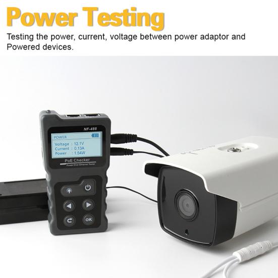 NF-488 Цифровая сеть Ethernet LAN CAT5 CAT6 PoE Кабельный переключатель Тестер Детектор