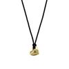 efor. Heart Petite & Black Cord Necklace
