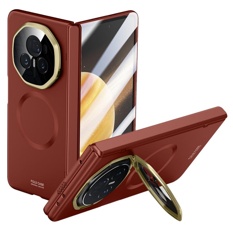 Роскошный магнитный матовый чехол-подставка с защитой шарнира для Honor Magic V3 5G 7.92, противоударная крышка из ПК-материала с защитной пленкой для экрана