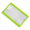 3X PVC Fresnel Lens Magnifier Pocket Credit Card Size PVC Frame Lightweight High Safety Square Lens Shape Magnifier