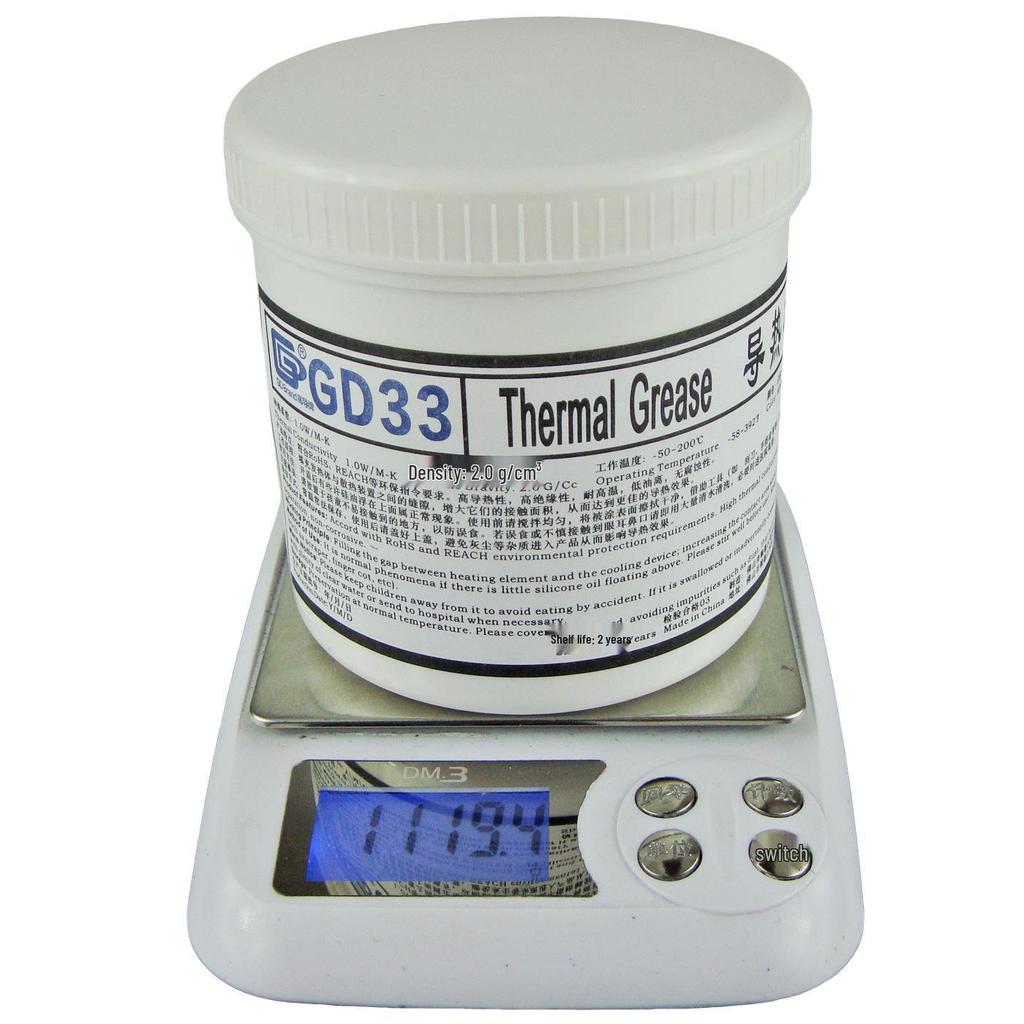 GD33 High Thermal Conductivity Thermal Paste (100-5000g) for CPU/GPU/LED, Plastic Tube Packaging