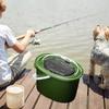 Ведро для приманки с двойной ручкой, дышащее, большой емкости, с мелкой сеткой, легкое, многофункциональное, утолщенное