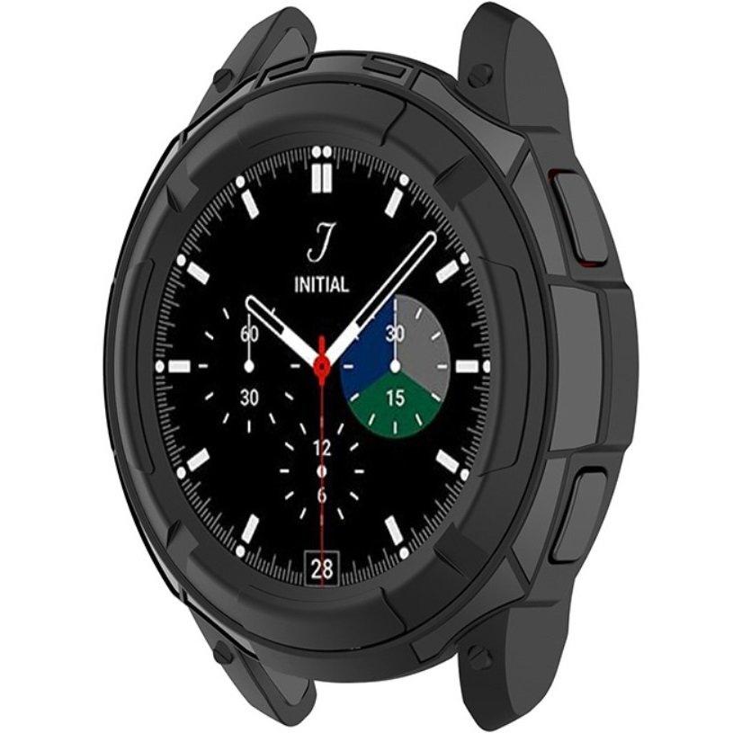 Case with bezel ring for Samsung Galaxy Watch4 Classic 46mm, Black
