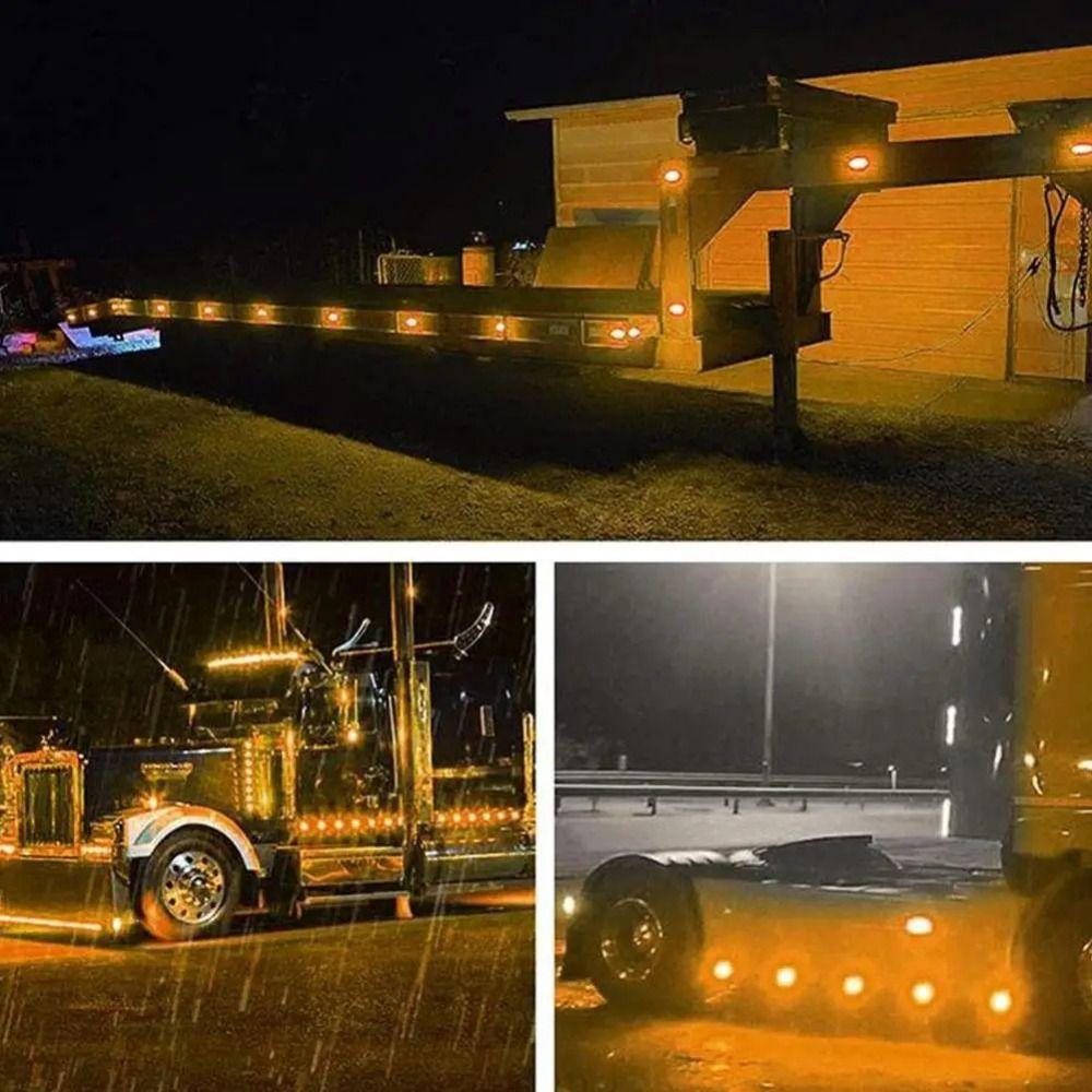 Waterproof Rear Brake Stop Light Universal Clearance Lamp Turn Clearance Warning Lamp Cars