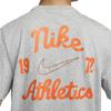 Nike Винтажная повседневная футболка с коротким рукавом с надписью «Письмо», мужские топы, темно-серый цвет FV3773-063