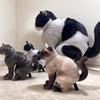 Weird Stuffed Cat Doll Simulation Animal Pillow Toy Funny Cat Plush Toy  Home Decor