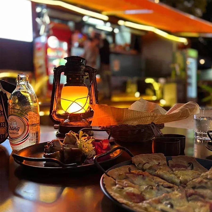 Retro LED Camping Light USB Rechargeable Hanging Tent Lights Portable Horse Lantern 3 Lighting Modes For Outdoor Desk Lighting