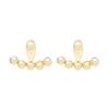 Wang Ziwen Has Two Of The Same Style. After Wearing It, Hang Golden Bean Earrings, Metal Round Beads, Smile Stud Earrings, And Earrings.