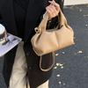 Модные бренды Женская сумка-клатч с узором личи, сумки-облака для женщин, мягкая ПУ-кожа, сумка через плечо, сборчатый клатч