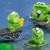 Cartoon Big Mouth Frogs Statue Cute Mini Frogs Ornament  Micro Landscape Ornaments