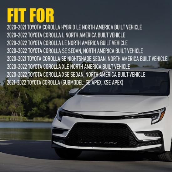 Rear Set Reflector Bumper Fit Toyota Corolla L,LE,SE Right & Left