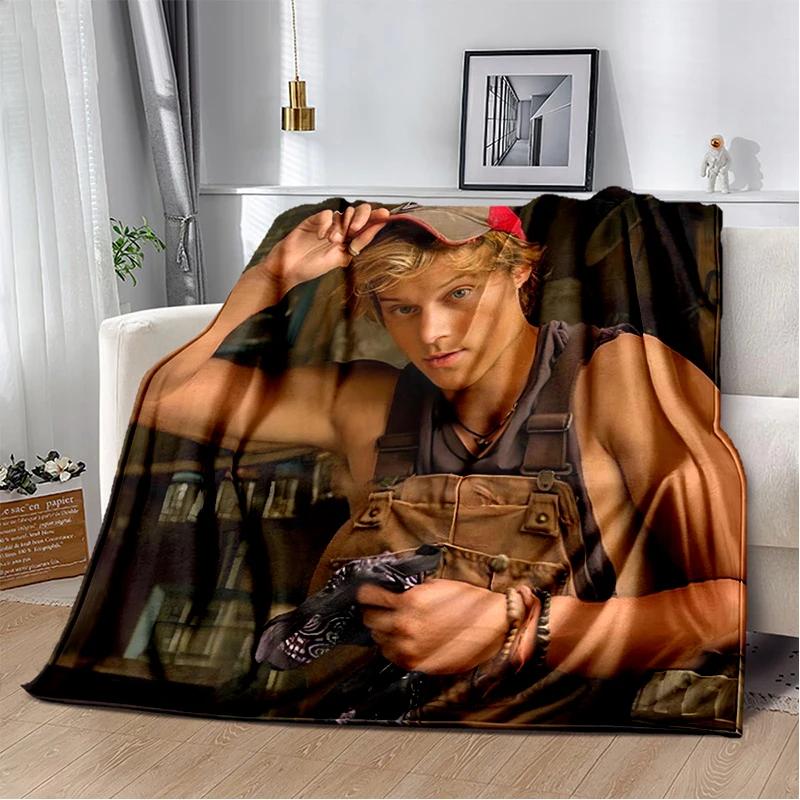 JJ Maybank 2025 New Style Rudy PankowStar Flannel Blanket,Soft Throw Blanket for Home Bedroom Bed Sofa Travel Cover Kid Gift