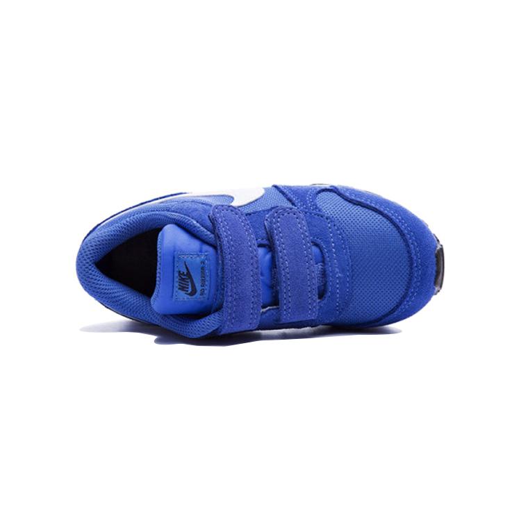 Nike MD Runner 2 Липучки Устойчивые к истиранию Низкие Кроссовки для бега Синий Белый Младенцы и Малыши 806255-406
