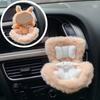 Doll Car Seat with Air Vent Clip Desktop Stand Cute Safety Belt Plush Cushion 17cm Doll Seat Car Ornament Gift for Collectors Fans