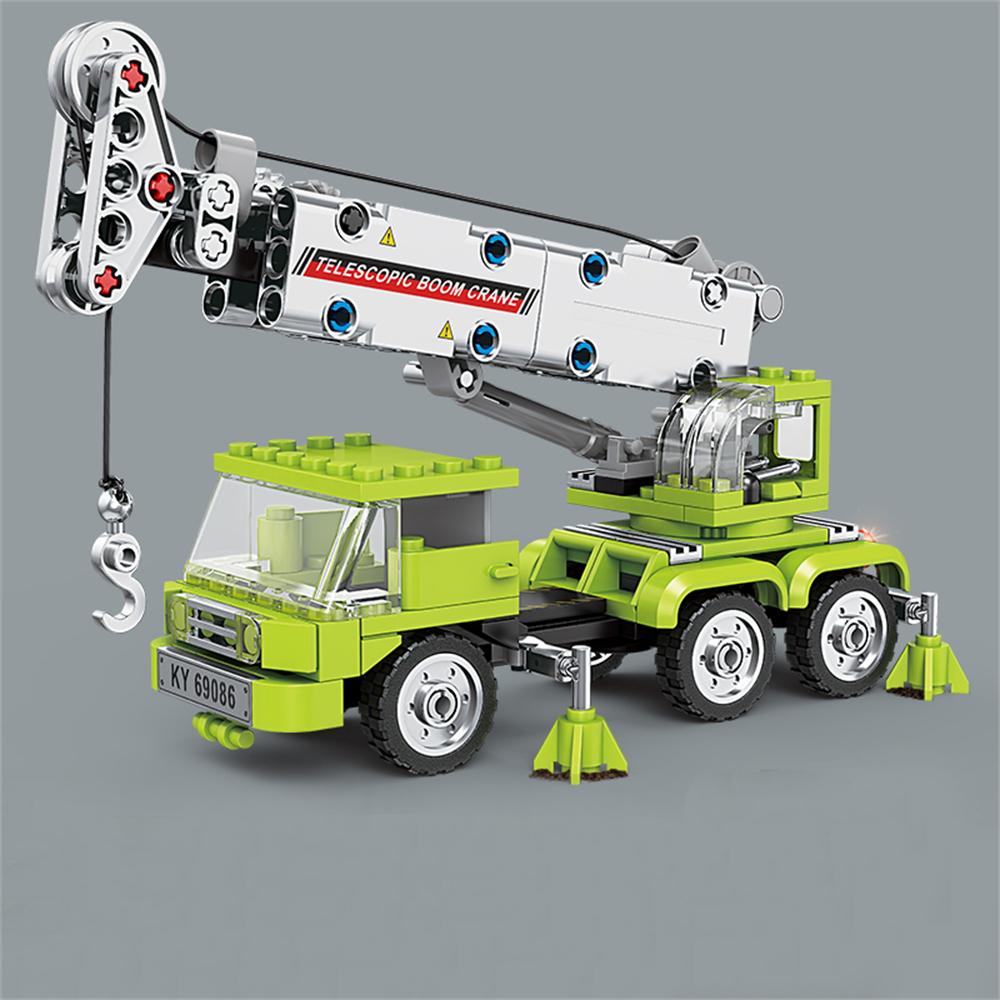 Инженерные погрузчики Экскаватор Кран Тележка Городская строительная машина Модель автомобиля Конструктор Кирпичики Детские игрушки Подарок