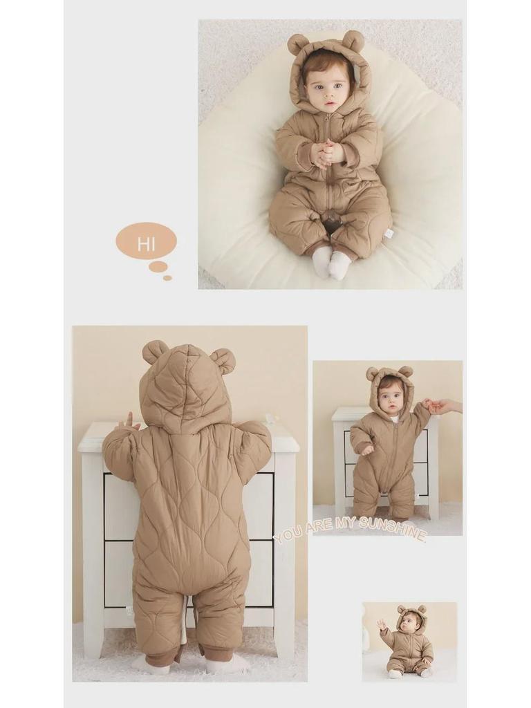 Индивидуальные стеганые детские комбинезоны из хлопка на осень/зиму