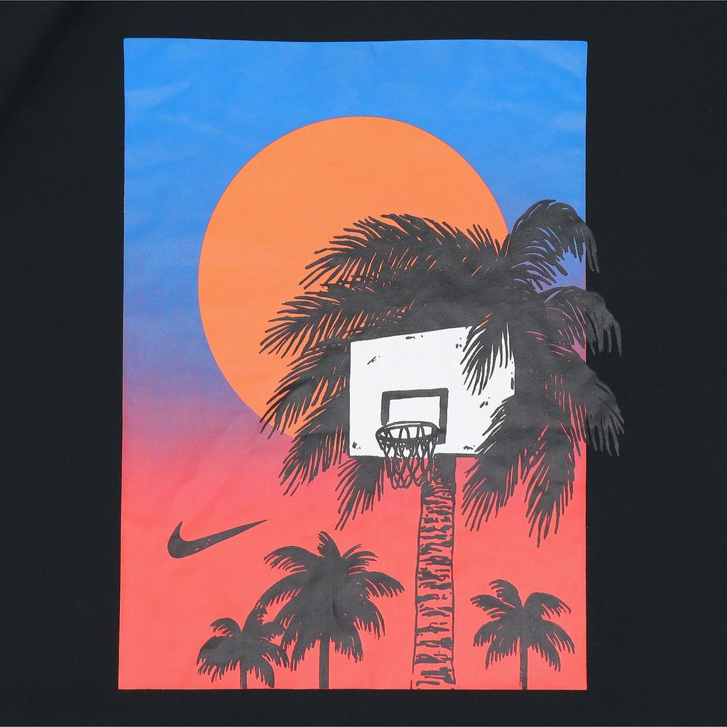 Nike Быстросохнущая футболка с коротким рукавом с принтом Dri-Fit, мужские топы, черные CV4823-010