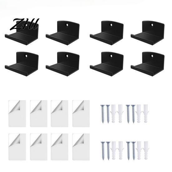 Decorative Record Holder Adhesive Vinyl Wall Mounts, Easy Installation Acrylic Floating Display Rack for Shelves, Strong Hold Displaying Album Covers