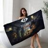 Игровое L-Маленькое Аниме N-Кошмары Пляжное Полотенце Цветное Ванное для Девочки Микрофибра Быстрое Индивидуальное Без Песка Пляж Йога Спа Спортзал Бассейн