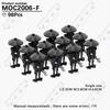 MOOXI Space Wars Movie Crab Bots Military Cannon Mercenary Model Building Block DIY Diorama Bricks For Kids Boys Montessori Toys