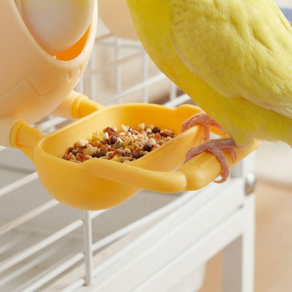 Устойчивый к клеванию кормушка для птиц Съемная Широкое горло Попугай кормушка Яйцо Птица с подставкой Попугай обучение