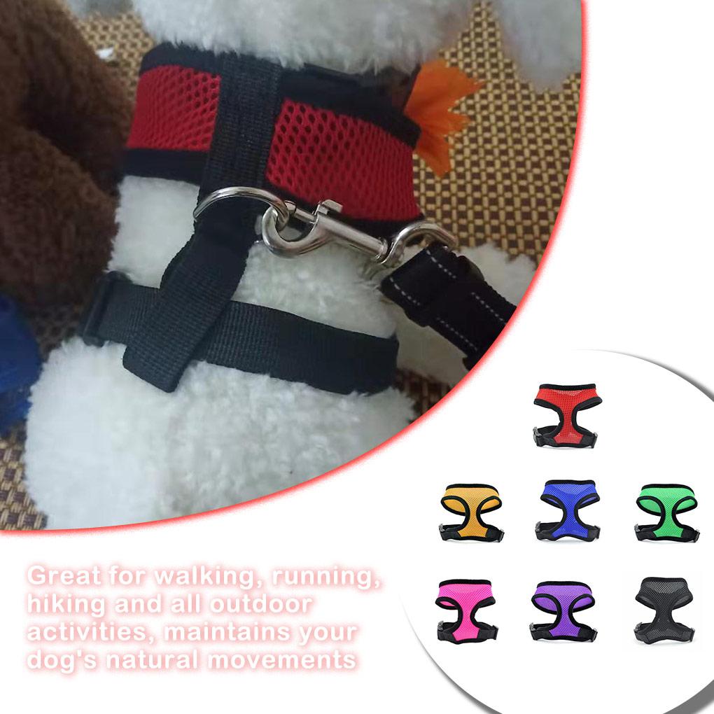 Популярная регулируемая шлейка для домашних животных, кошек, щенков, собак, прогулочный ремень, жилет из мягкой сетки, безопасность