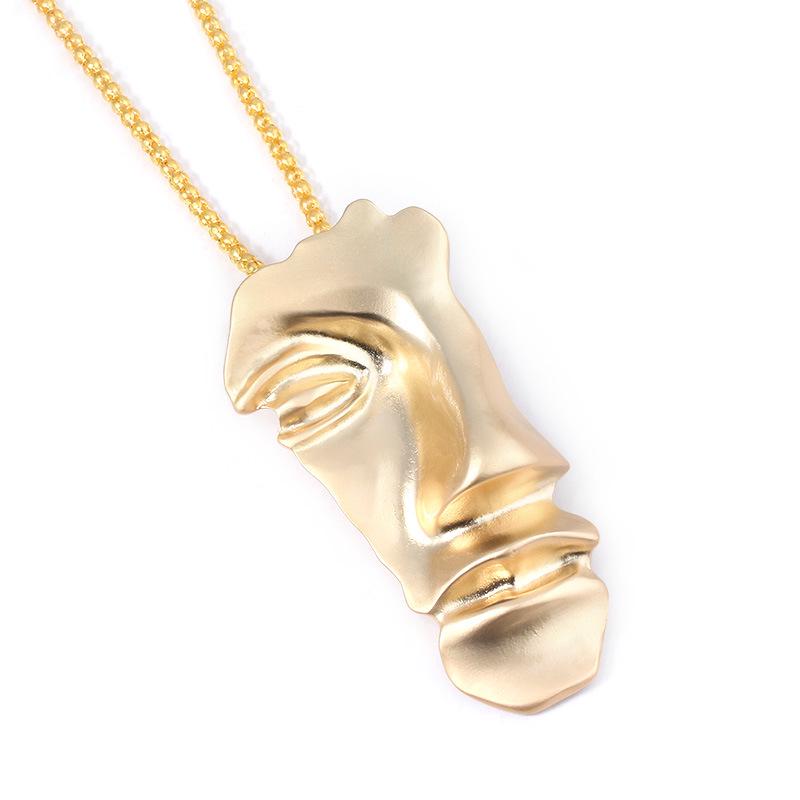 Европейская и американская брошь-маска на пол-лица: Модный значок в золотистом цвете