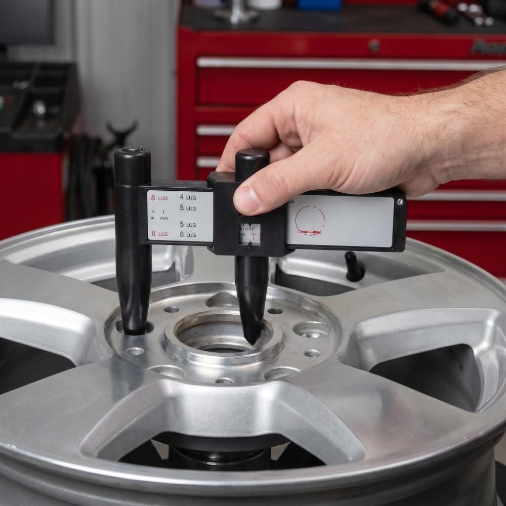 4 5 6 8 Lug Wheel Bolt Pattern Measuring Tool ABS Wheel PCD Gauge Wheel Rim