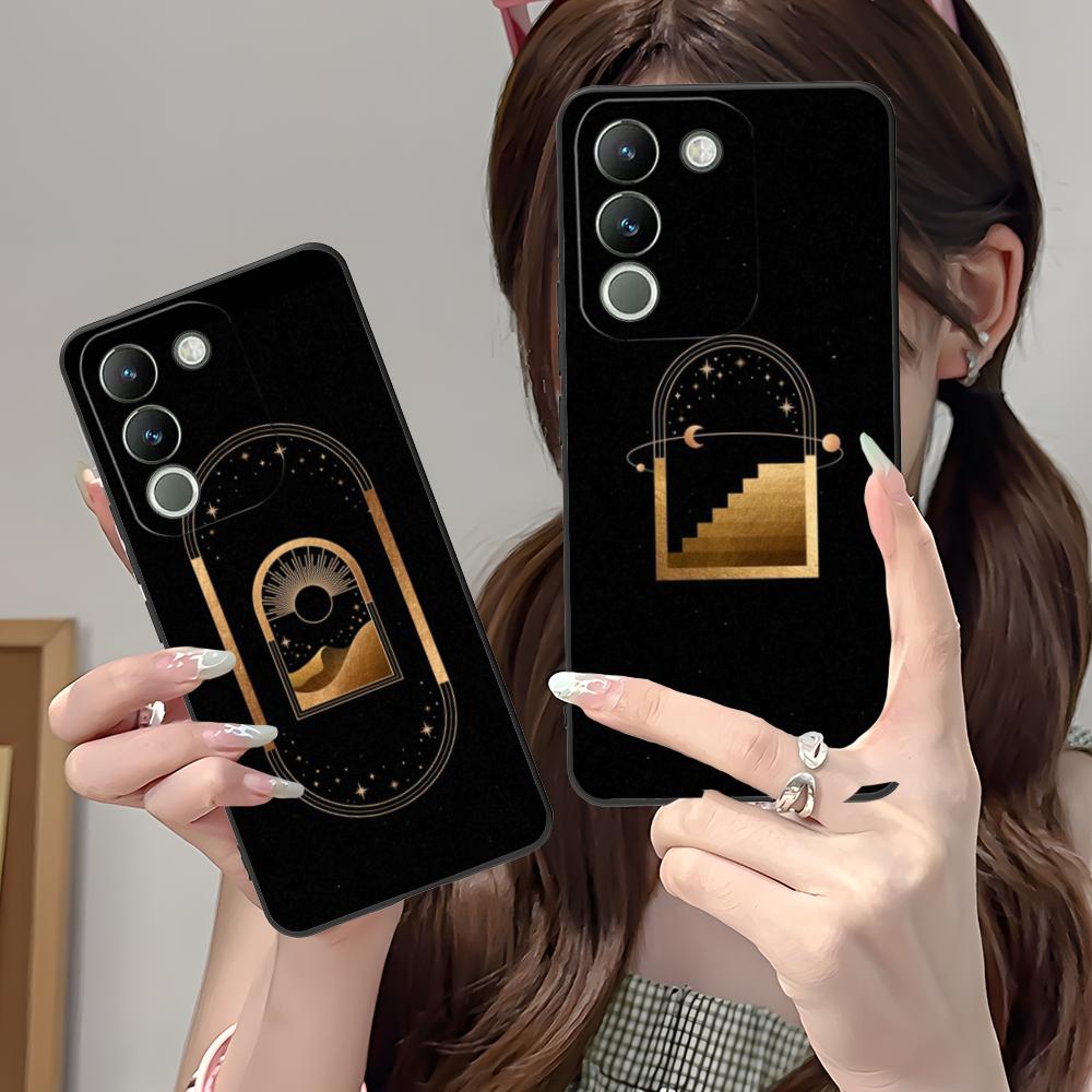 Чехол для мобильного телефона 'Солнце Луна' для VIVO Y77 76 75 74 73 72 58 56 55 51 50 38 36 Y19 Y18 Y03 Y01 5G Цветной печатный чехол