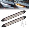 Ygmylandbb Flowing Turn Sequential LED Tape Car Fog Equipped with LED Compatible with 2 Color Light White IP67 General High Energy Vibration Set of 2