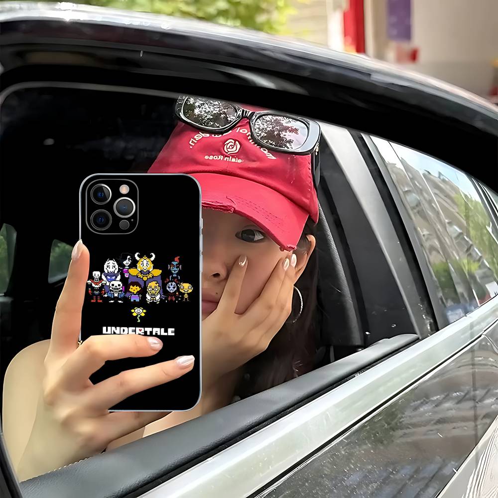 Чехол для телефона Undertale U для iPhone 17 16 15 Plus 14 13 Mini 12 11 Pro Max Мягкий чехол