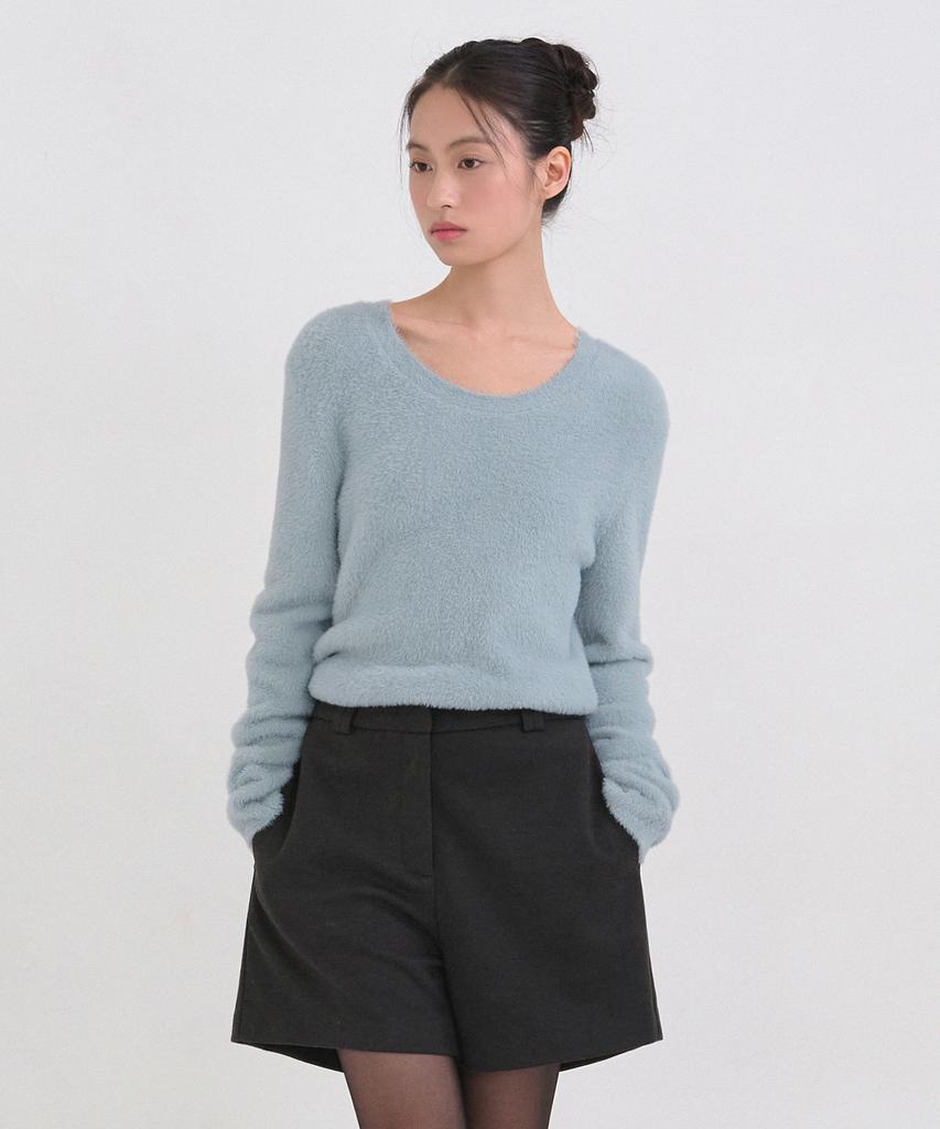 MICANE Powdery U-Neck Knit
