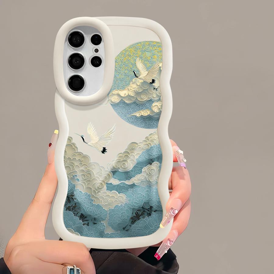 Mountain Art Soft Phone Cover Case for Samsung Galaxy S24 S21 S23 Plus S25 S20 FE A26 A25 S22 Ultra A34 A24 A36 A55 A54 A35