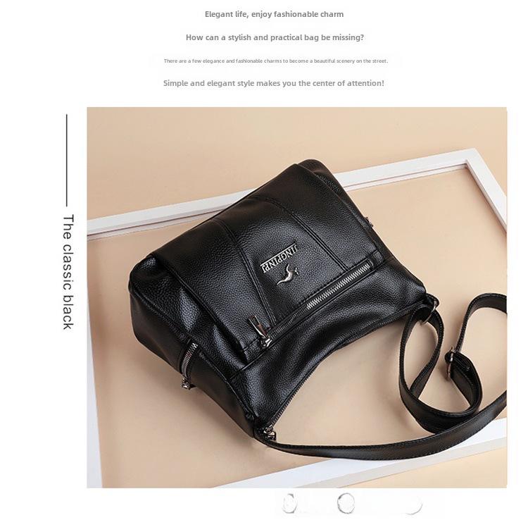 Стильная женская сумка-мессенджер 2024 года: Вместительная сумка через плечо для мам, модная одежда высокого класса, трансграничная торговля.