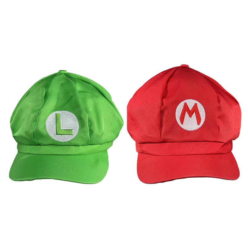 Набор из кепки и перчаток Super Mario Bros из холщовой ткани для косплея и коллекционеров