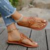Women's Flat Flip Flops 2024 Summer Plus Size Ladies Beach Shoes Open Toe Casual Slides Shoes for Women Outdoor Female Sandals