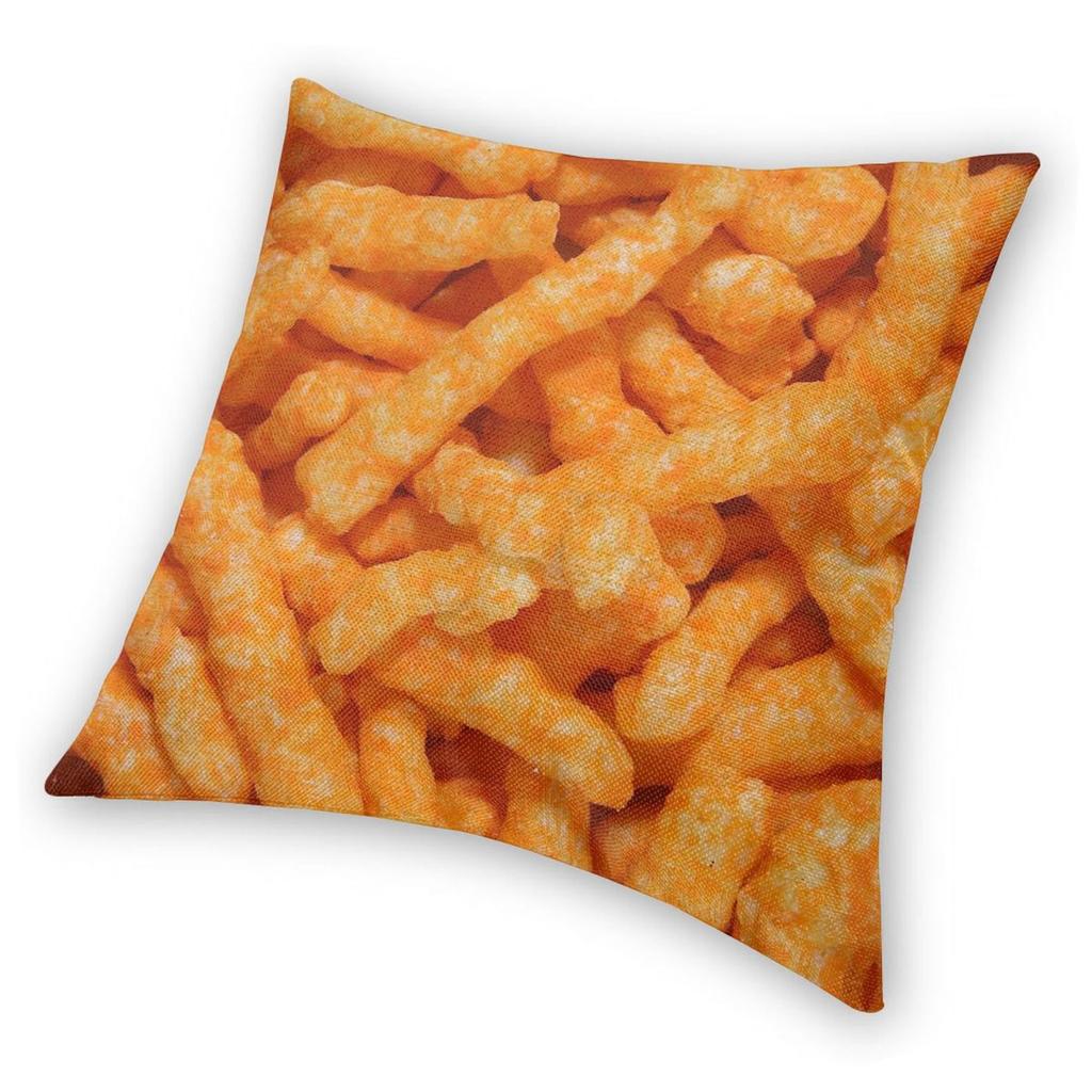 Чехол для подушки Cheetos Puff Snack квадратный полиэстер лен бархат узор молния декор комната наволочка