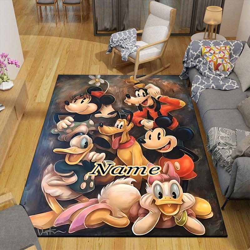 Custom 1Pc Halloween Mickey Friends Rug Office Carpet Indoor Outdoor Entrance Doormat Nonslip Soft And Comfortable Living Room D29166