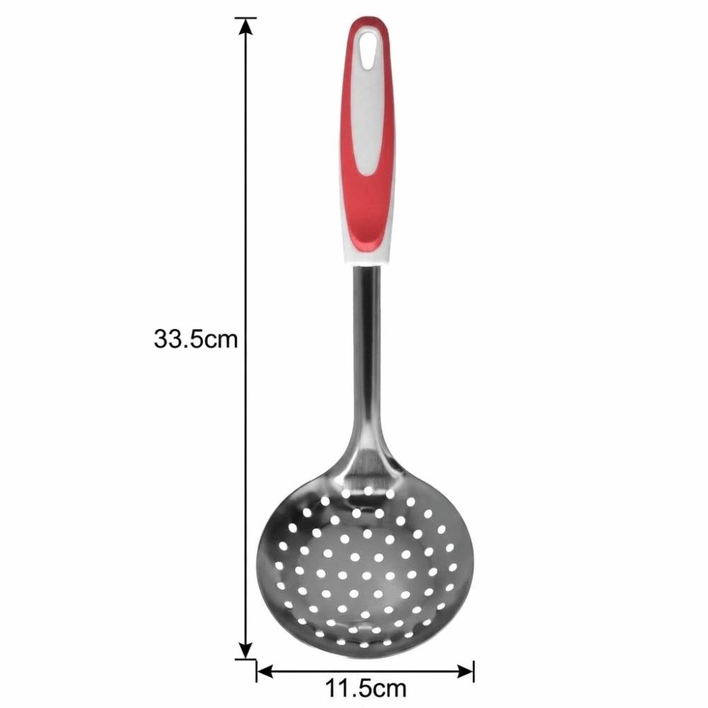 Long Handle Strainer Rustless Steel Draining Spoon Water Drainage Filter Colander Hot Pot